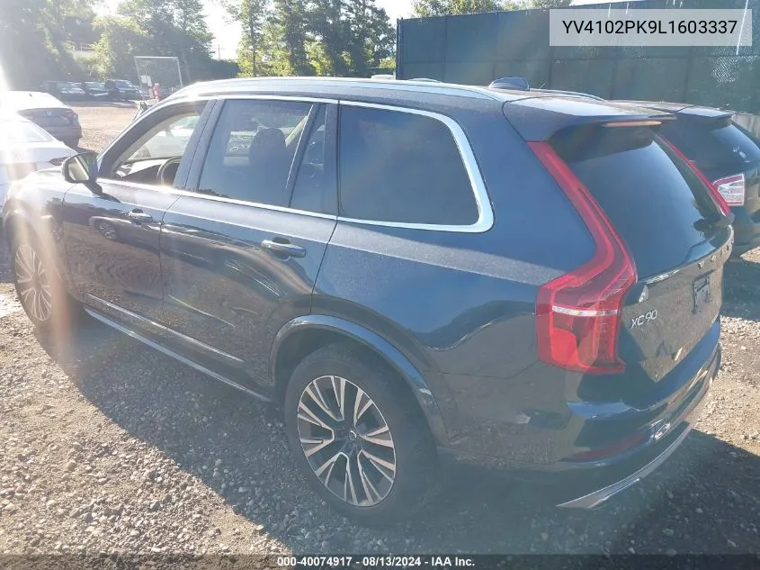 YV4102PK9L1603337 2020 Volvo Xc90 T5 Momentum 7 Passenger