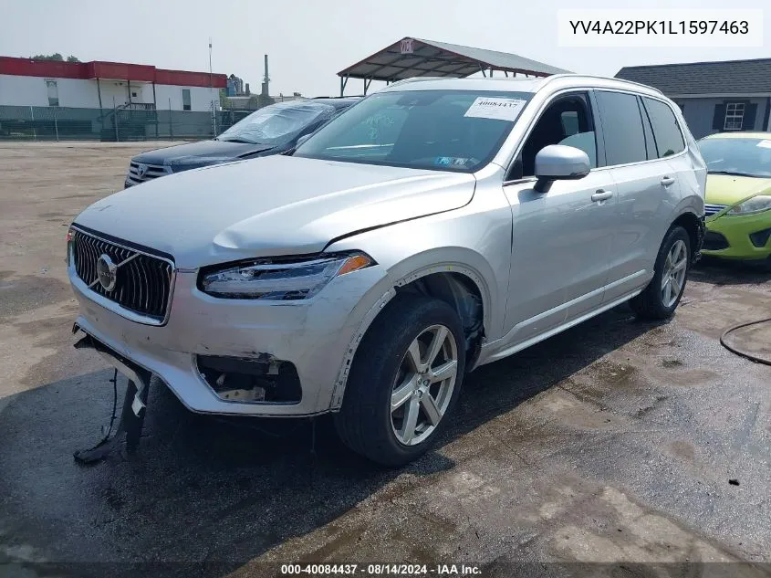 YV4A22PK1L1597463 2020 Volvo Xc90 T6 Momentum 7 Passenger