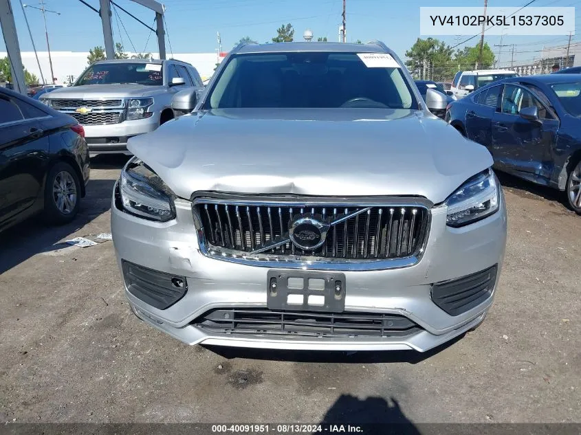 2020 Volvo Xc90 T5 Momentum VIN: YV4102PK5L1537305 Lot: 40091951