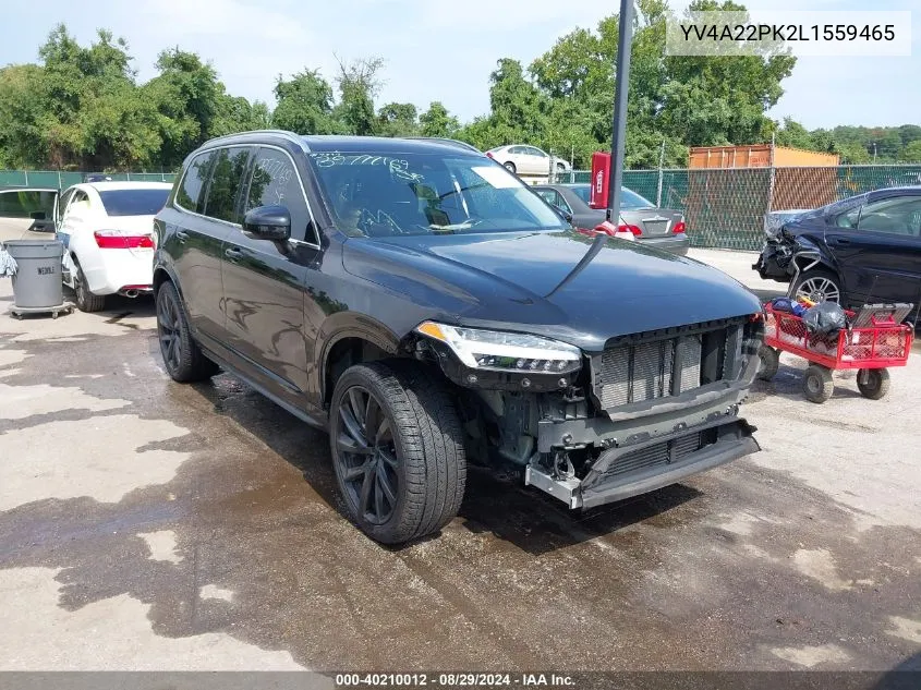 2020 Volvo Xc90 T6 Momentum 7 Passenger VIN: YV4A22PK2L1559465 Lot: 40210012