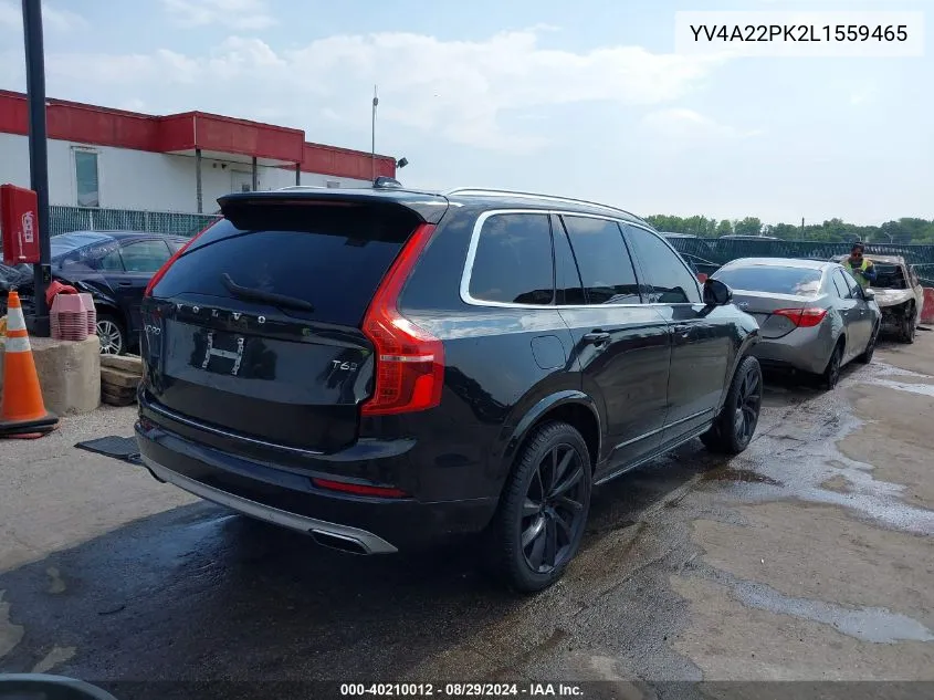 YV4A22PK2L1559465 2020 Volvo Xc90 T6 Momentum 7 Passenger