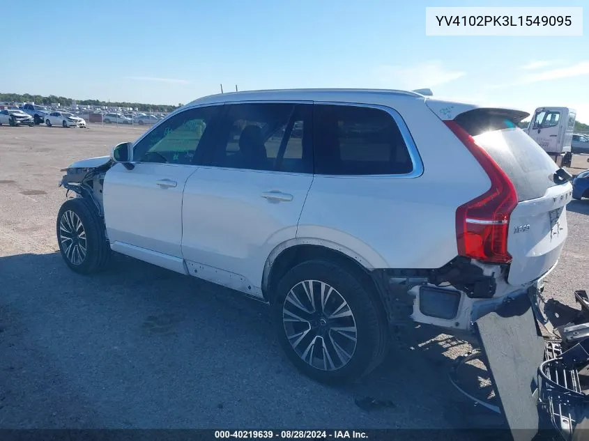 YV4102PK3L1549095 2020 Volvo Xc90 T5 Momentum 7 Passenger