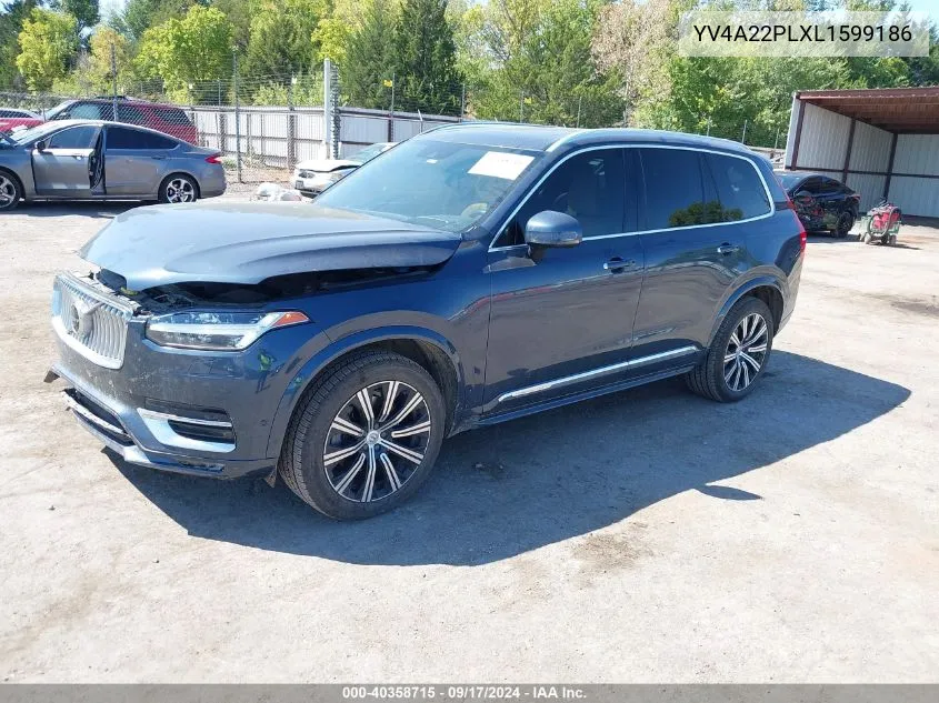 2020 Volvo Xc90 T6 Inscription 7 Passenger VIN: YV4A22PLXL1599186 Lot: 40358715