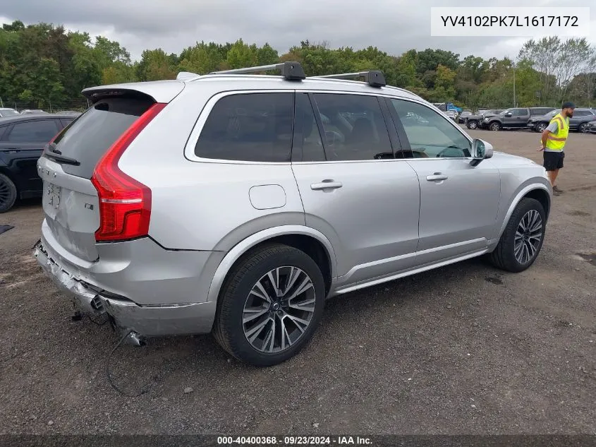 2020 Volvo Xc90 T5 Momentum VIN: YV4102PK7L1617172 Lot: 40400368