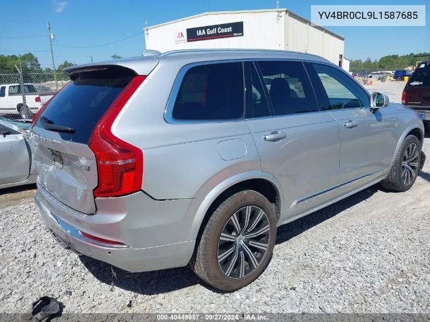 YV4BR0CL9L1587685 2020 Volvo Xc90 Hybrid T8 Inscription 7 Passenger