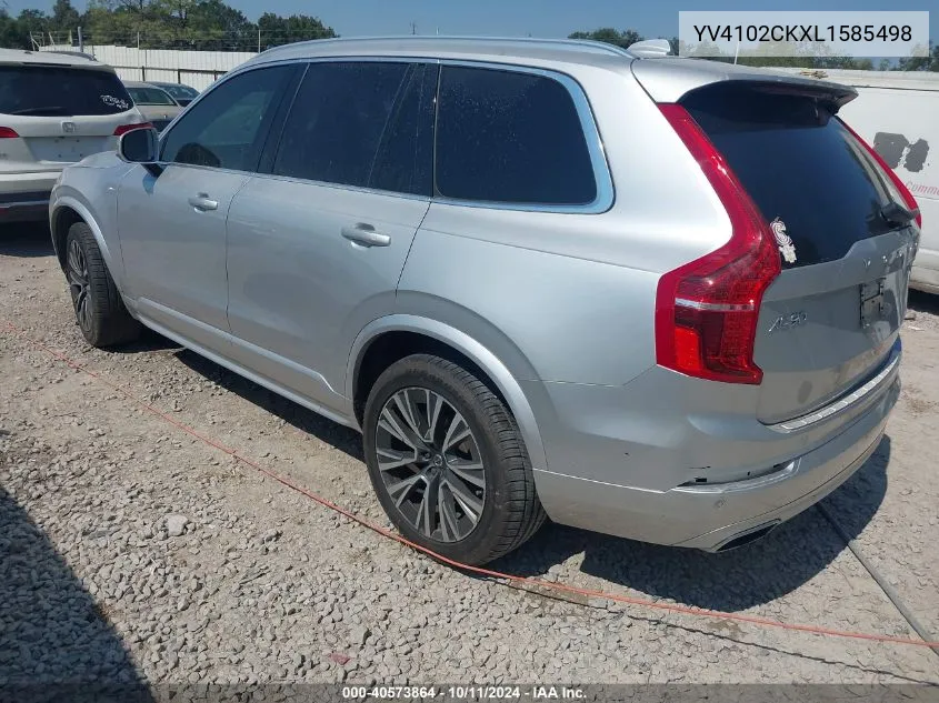 2020 Volvo Xc90 T5 Momentum 7 Passenger VIN: YV4102CKXL1585498 Lot: 40573864