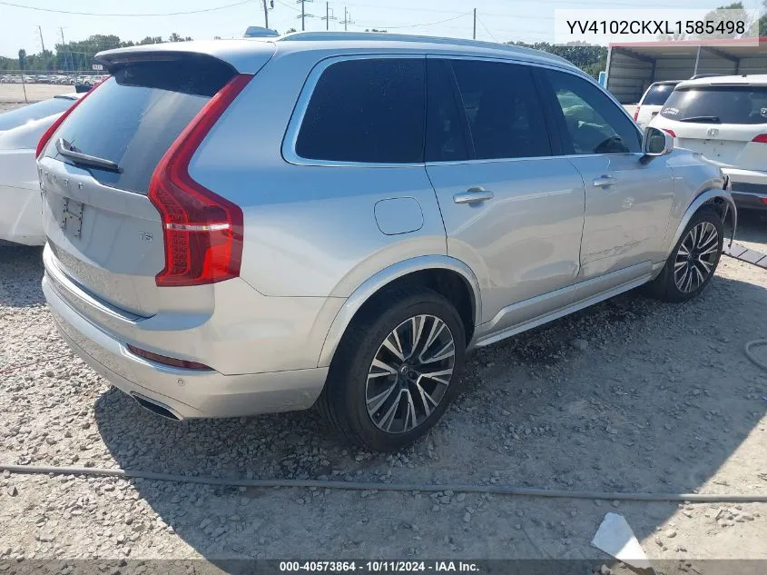 YV4102CKXL1585498 2020 Volvo Xc90 T5 Momentum 7 Passenger