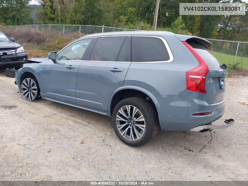 YV4102CK0L1583081 2020 Volvo Xc90 T5 Momentum 7 Passenger