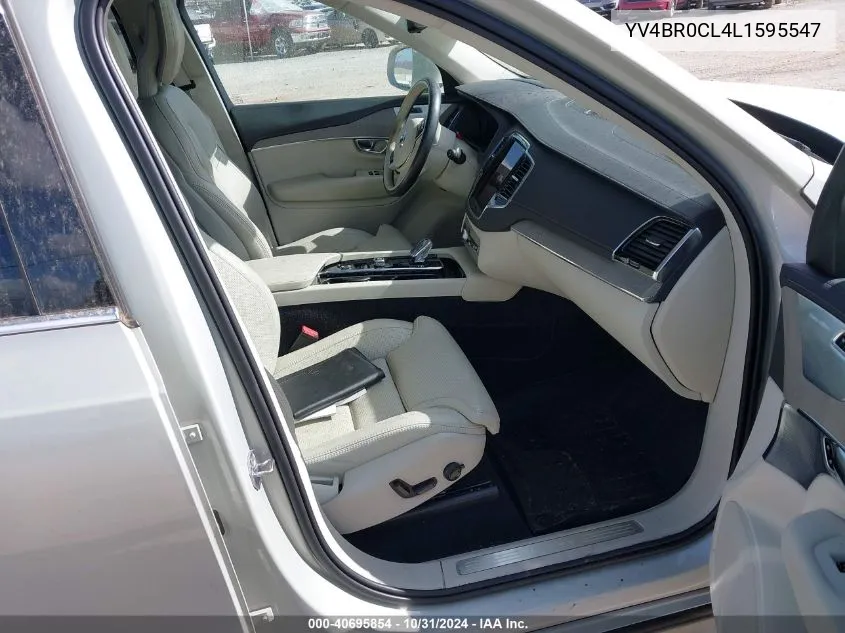 2020 Volvo Xc90 Hybrid T8 Inscription 7 Passenger VIN: YV4BR0CL4L1595547 Lot: 40695854