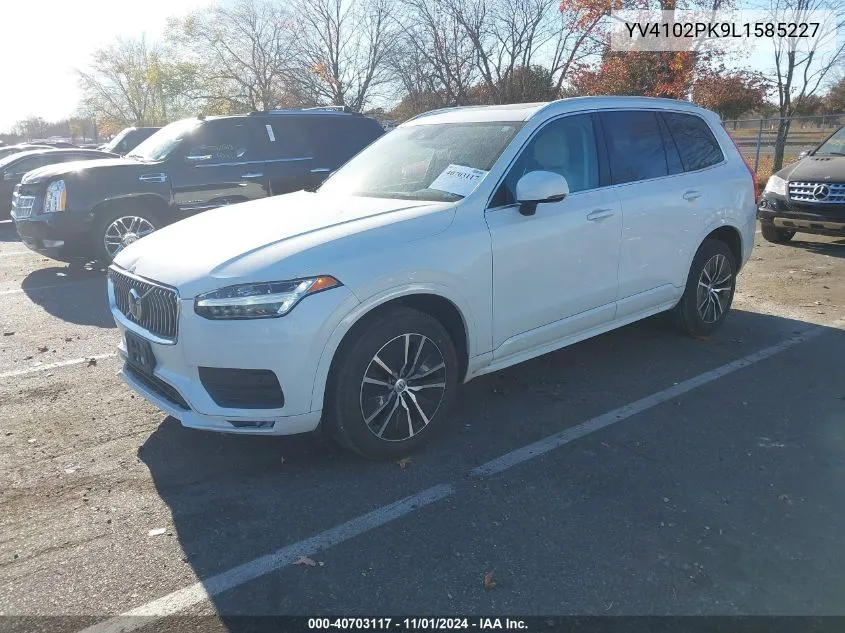 2020 Volvo Xc90 T5 Momentum 7 Passenger VIN: YV4102PK9L1585227 Lot: 40703117