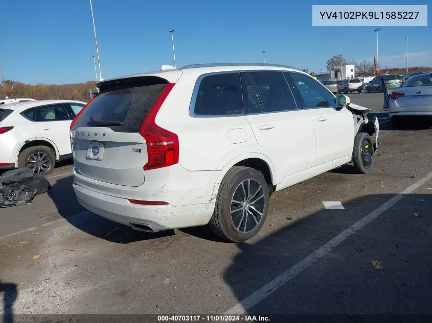 2020 Volvo Xc90 T5 Momentum 7 Passenger VIN: YV4102PK9L1585227 Lot: 40703117