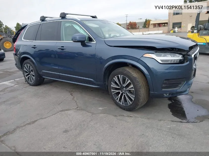 2020 Volvo Xc90 T5 Momentum 7 Passenger VIN: YV4102PK0L1541357 Lot: 40907001