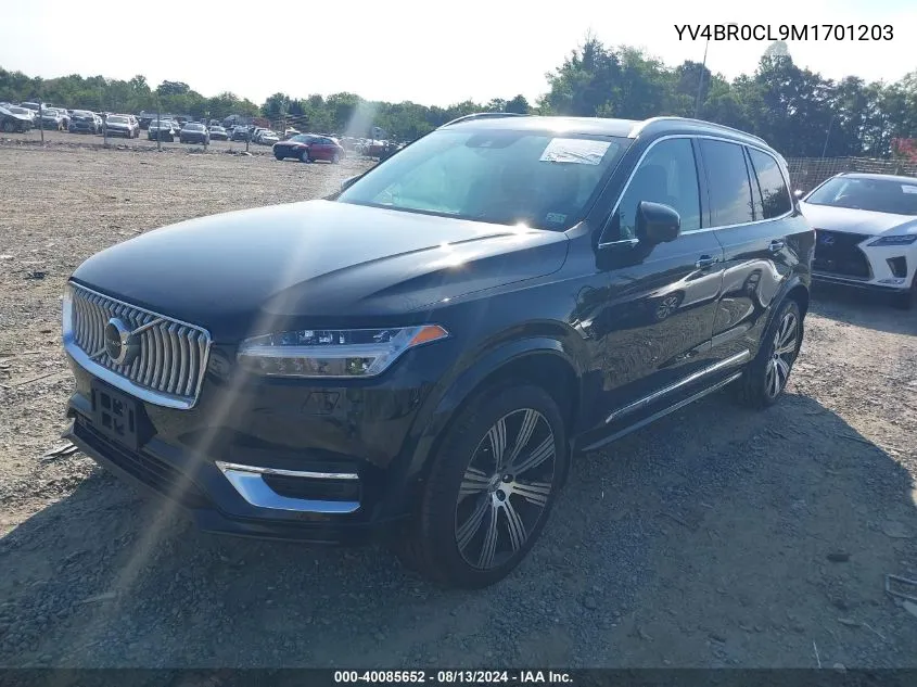 YV4BR0CL9M1701203 2021 Volvo Xc90 T8 Recharge Inscription