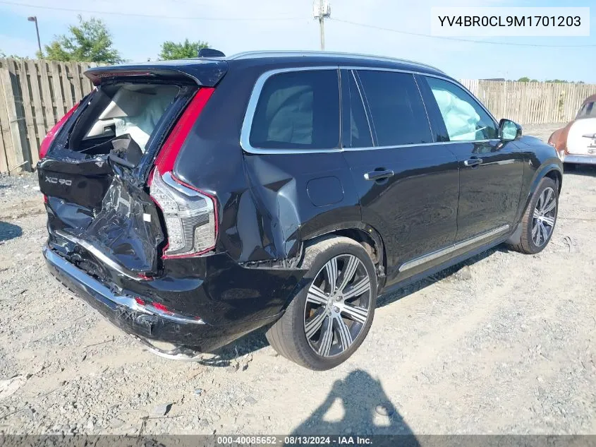 YV4BR0CL9M1701203 2021 Volvo Xc90 T8 Recharge Inscription