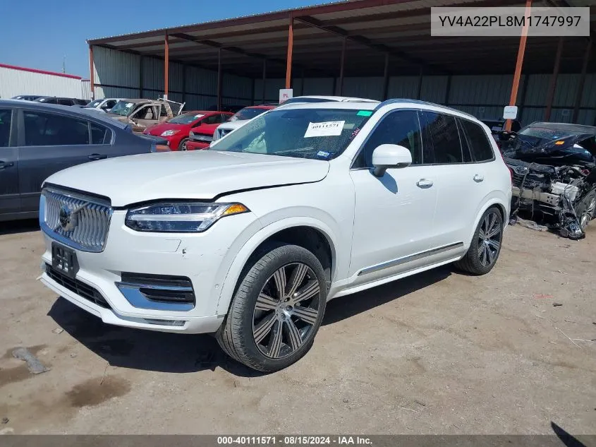 YV4A22PL8M1747997 2021 Volvo Xc90 T6 Inscription 7 Passenger