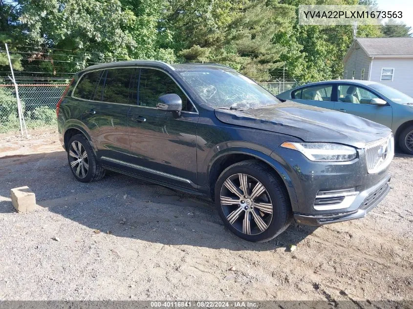 2021 Volvo Xc90 T6 Inscription 7 Passenger VIN: YV4A22PLXM1673563 Lot: 40116841