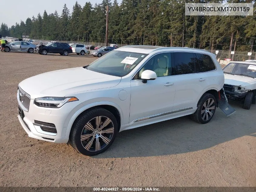 2021 Volvo Xc90 Recharge Plug-In Hybrid T8 Inscription 7 Passenger VIN: YV4BR0CLXM1701159 Lot: 40244927