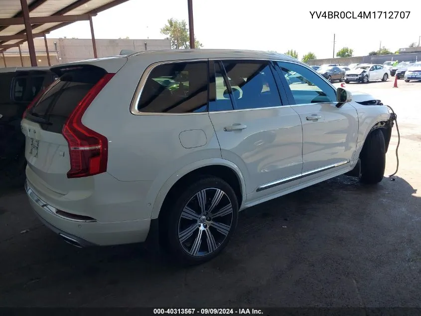 YV4BR0CL4M1712707 2021 Volvo Xc90 Recharge Plug-In Hybrid T8 Inscription 7 Passenger