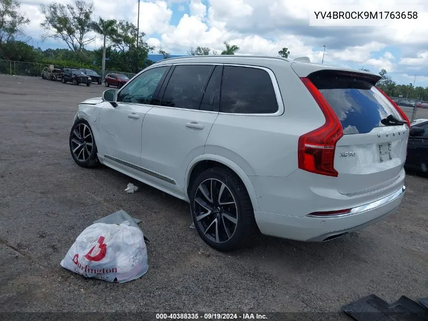 2021 Volvo Xc90 Recharge Plug-In Hybrid T8 Inscription 7 Passenger VIN: YV4BR0CK9M1763658 Lot: 40388335