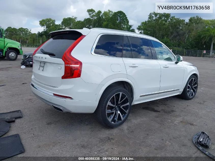 2021 Volvo Xc90 Recharge Plug-In Hybrid T8 Inscription 7 Passenger VIN: YV4BR0CK9M1763658 Lot: 40388335