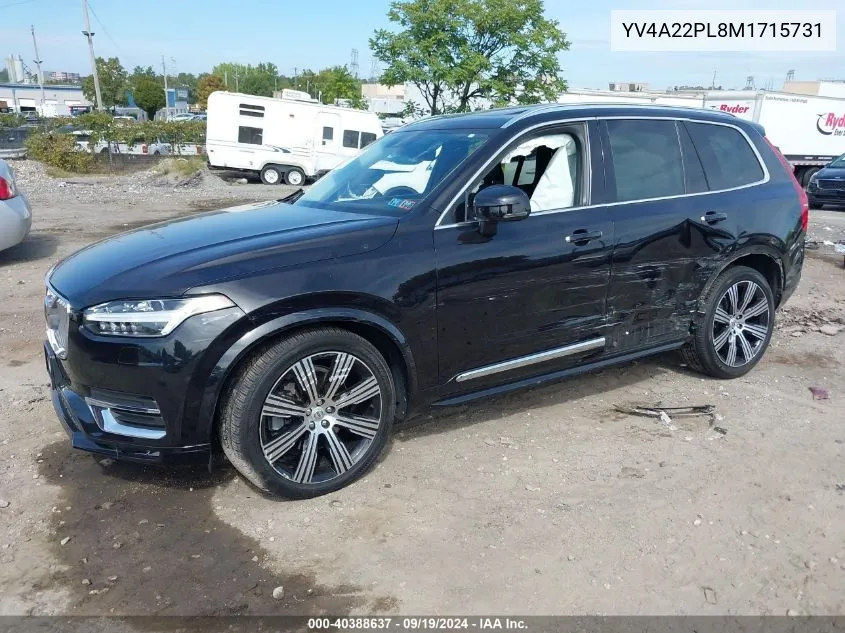 YV4A22PL8M1715731 2021 Volvo Xc90 T6 Inscription 7 Passenger