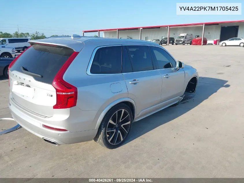 YV4A22PK7M1705425 2021 Volvo Xc90 T6 Momentum 7 Passenger