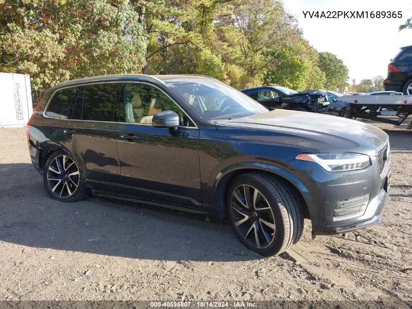 2021 Volvo Xc90 T6 Momentum 7 Passenger VIN: YV4A22PKXM1689365 Lot: 40595807