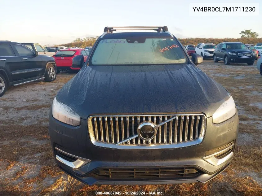 2021 Volvo Xc90 Recharge Plug-In Hybrid T8 Recharge Inscription VIN: YV4BR0CL7M1711230 Lot: 40657042