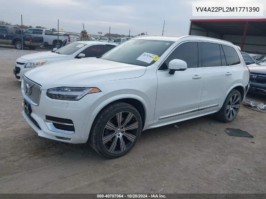 2021 Volvo Xc90 T6 Inscription 7 Passenger VIN: YV4A22PL2M1771390 Lot: 40707064