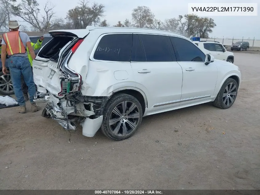 2021 Volvo Xc90 T6 Inscription 7 Passenger VIN: YV4A22PL2M1771390 Lot: 40707064