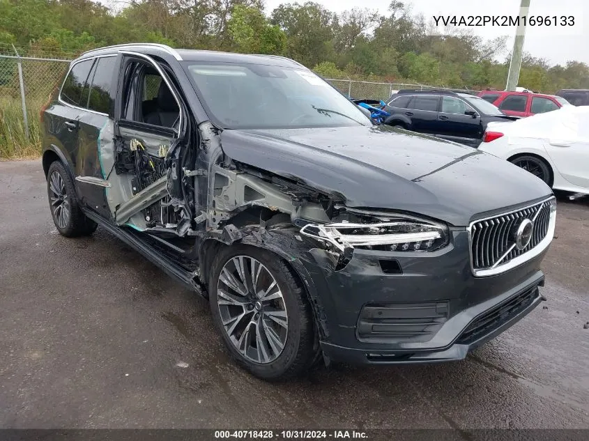 2021 Volvo Xc90 T6 Momentum 7 Passenger VIN: YV4A22PK2M1696133 Lot: 40718428