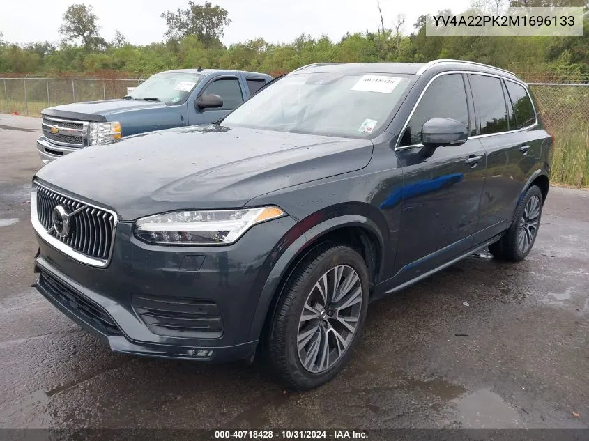 2021 Volvo Xc90 T6 Momentum 7 Passenger VIN: YV4A22PK2M1696133 Lot: 40718428