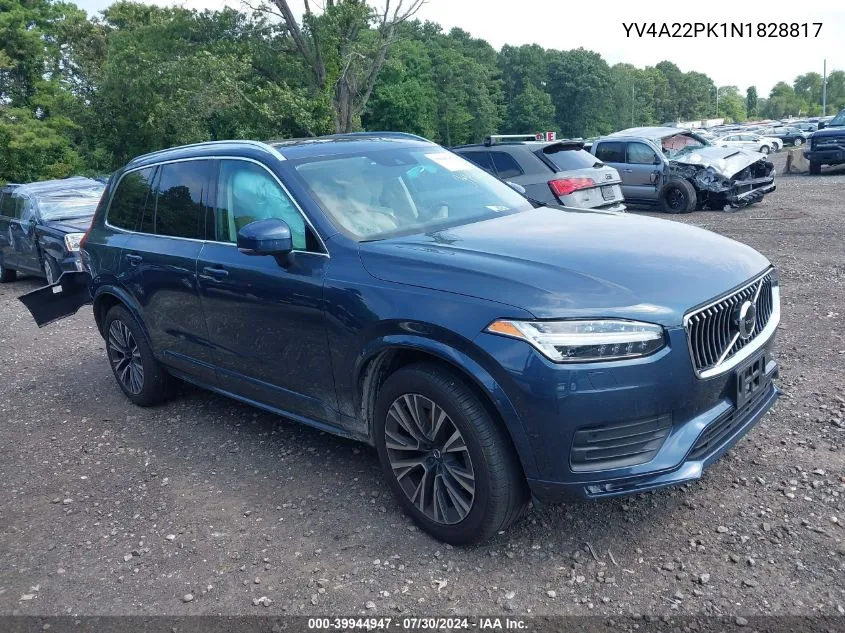 YV4A22PK1N1828817 2022 Volvo Xc90 T6 Momentum 7 Passenger