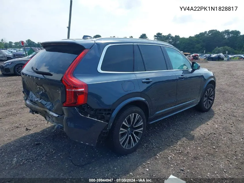 YV4A22PK1N1828817 2022 Volvo Xc90 T6 Momentum 7 Passenger