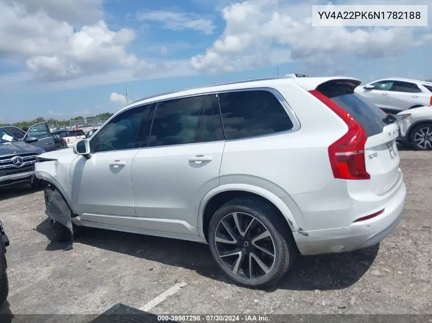 YV4A22PK6N1782188 2022 Volvo Xc90 T6 Momentum 7 Passenger