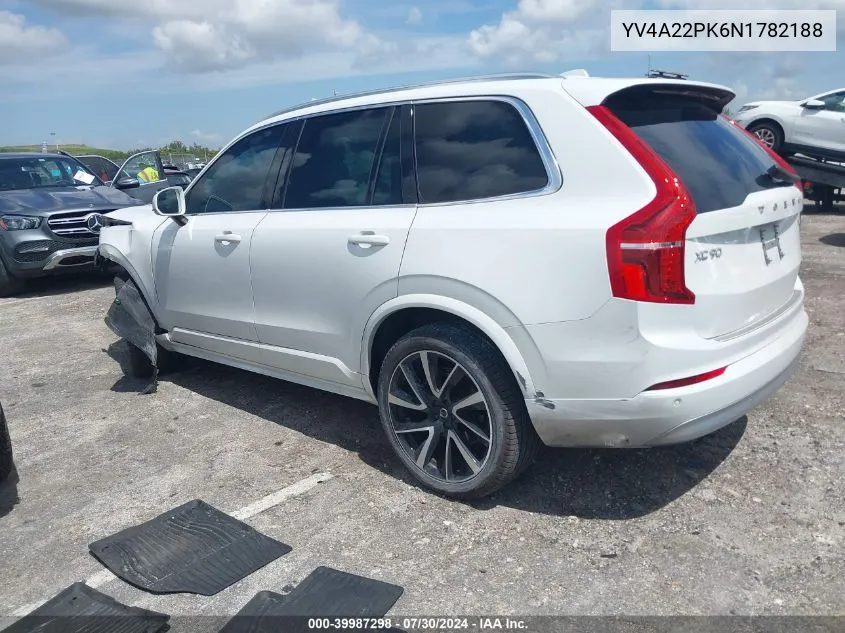 YV4A22PK6N1782188 2022 Volvo Xc90 T6 Momentum 7 Passenger