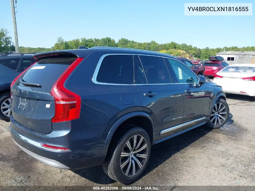 YV4BR0CLXN1816555 2022 Volvo Xc90 Recharge Plug-In Hybrid T8 Inscription 7 Passenger