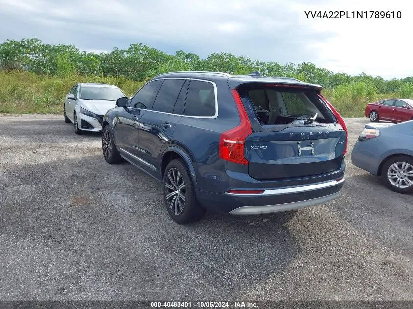 2022 Volvo Xc90 T6 Inscription VIN: YV4A22PL1N1789610 Lot: 40483401