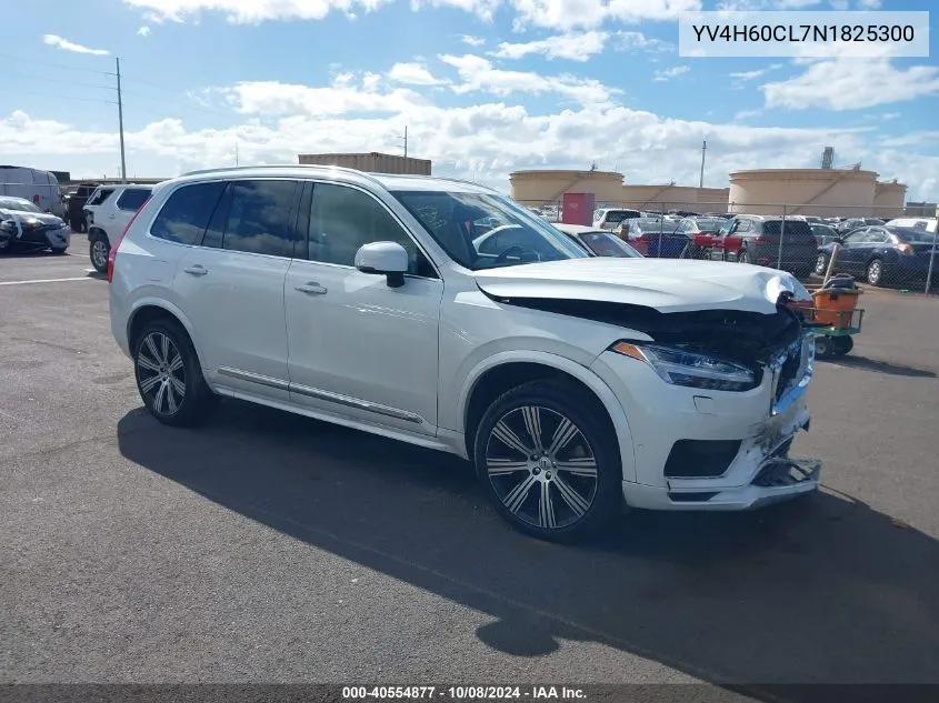 2022 Volvo Xc90 Recharge Plug-In Hybrid T8 Inscription Extended Range 7P VIN: YV4H60CL7N1825300 Lot: 40554877