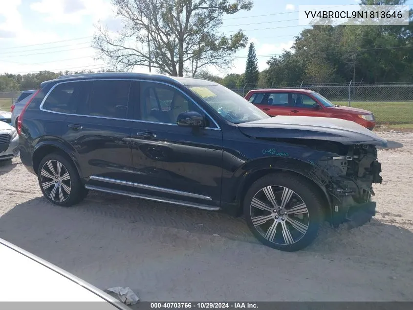 2022 Volvo Xc90 Recharge Plug-In Hybrid T8 Inscription 7 Passenger VIN: YV4BR0CL9N1813646 Lot: 40703766