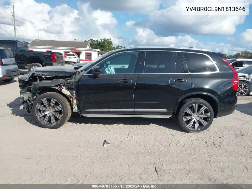 2022 Volvo Xc90 Recharge Plug-In Hybrid T8 Inscription 7 Passenger VIN: YV4BR0CL9N1813646 Lot: 40703766