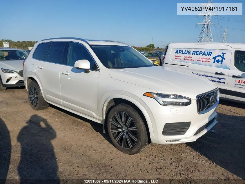 2023 Volvo Xc90 Core VIN: YV4062PV4P1917181 Lot: 12091807