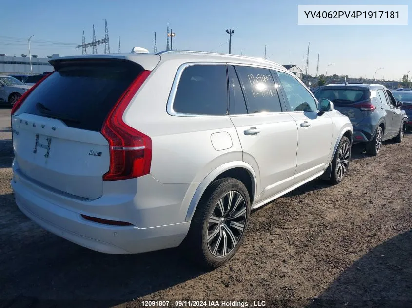 2023 Volvo Xc90 Core VIN: YV4062PV4P1917181 Lot: 12091807