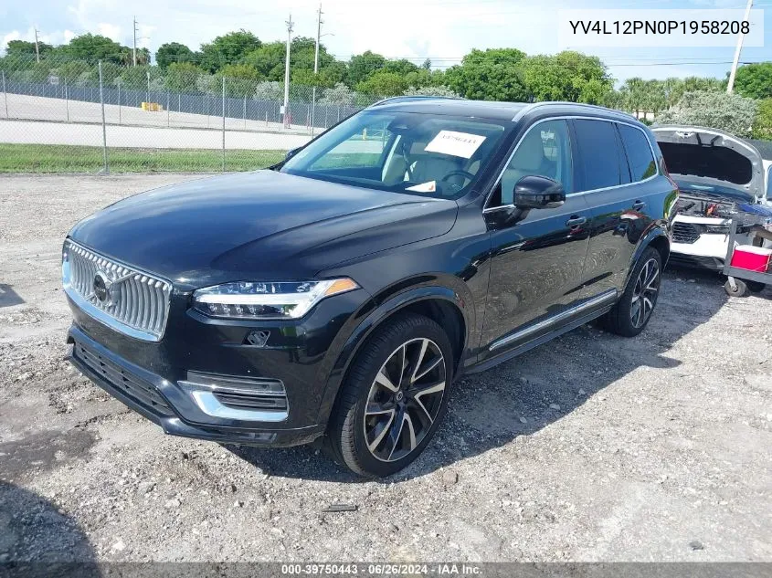 2023 Volvo Xc90 B5 Plus VIN: YV4L12PN0P1958208 Lot: 39750443