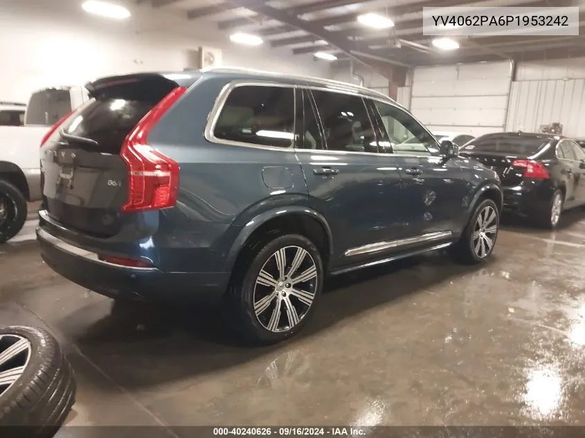 2023 Volvo Xc90 Ultimate VIN: YV4062PA6P1953242 Lot: 40240626