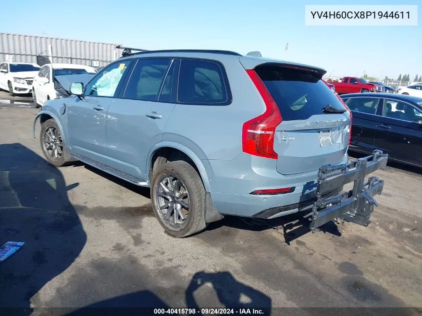 2023 Volvo Xc90 Recharge Plug-In Hybrid T8 Ultimate Dark Theme 7-Seater VIN: YV4H60CX8P1944611 Lot: 40415798