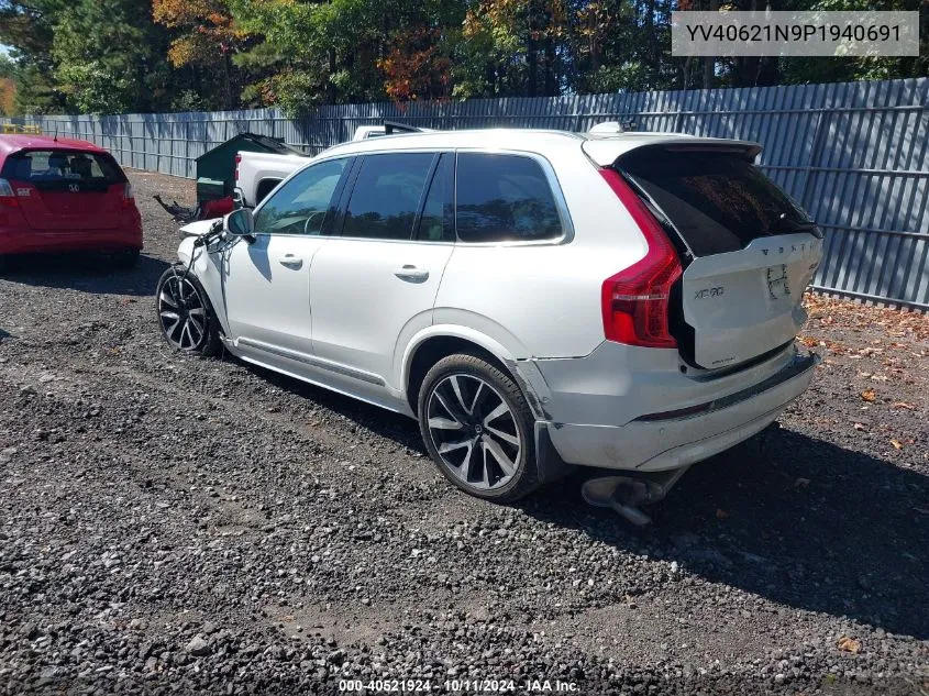 2023 Volvo Xc90 B6 Plus 6-Seater VIN: YV40621N9P1940691 Lot: 40521924