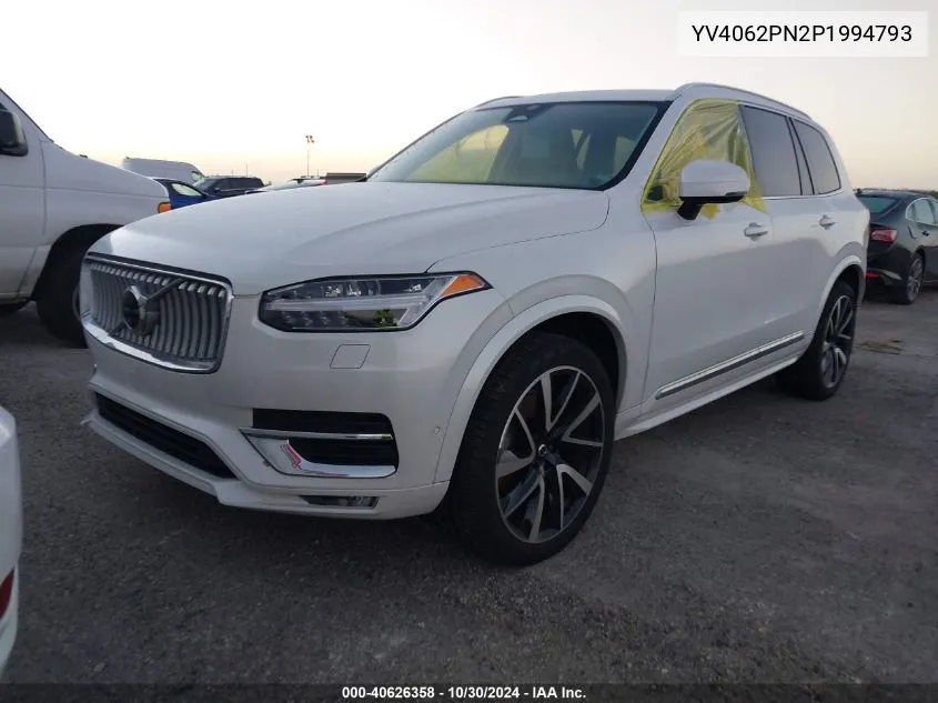 2023 Volvo Xc90 B6 Plus 7-Seater VIN: YV4062PN2P1994793 Lot: 40626358