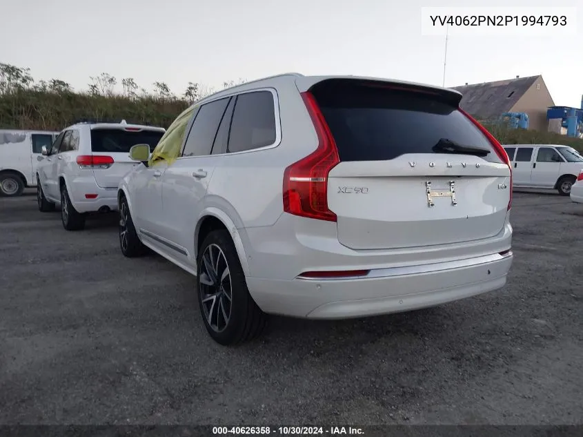 2023 Volvo Xc90 B6 Plus 7-Seater VIN: YV4062PN2P1994793 Lot: 40626358