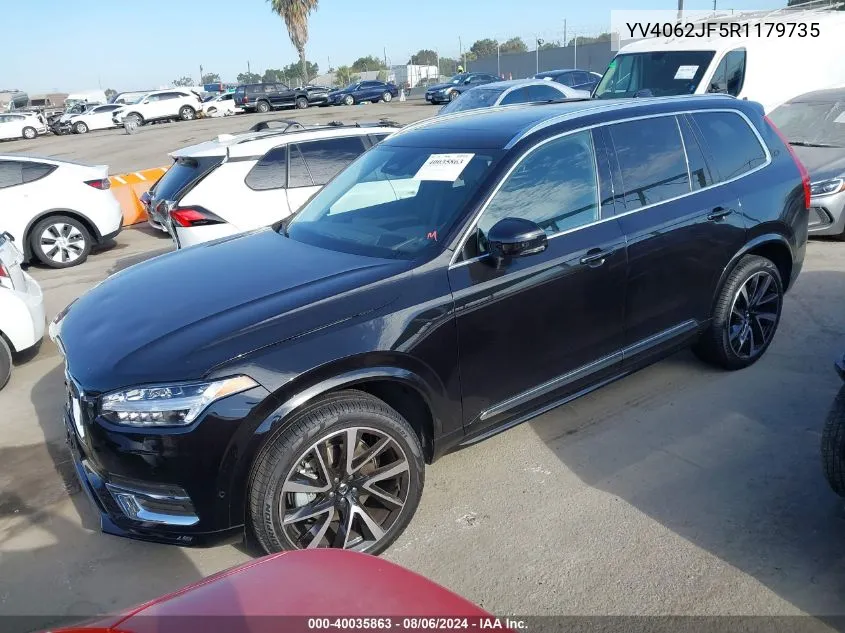 2024 Volvo Xc90 B6 Ultimate Bright Theme 6-Seater VIN: YV4062JF5R1179735 Lot: 40035863